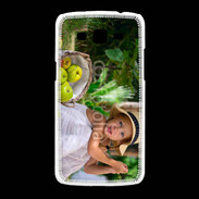 Coque Samsung Galaxy Grand2 Petite fille avec panier de pommes