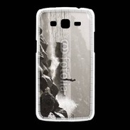 Coque Samsung Galaxy Grand2 Pêcheur noir et blanc