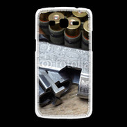 Coque Samsung Galaxy Grand2 Vintage fusil et cartouche