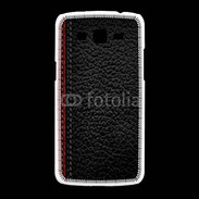 Coque Samsung Galaxy Grand2 Effet cuir noir et rouge