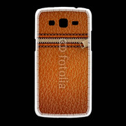 Coque Samsung Galaxy Grand2 Effet cuir avec zippe