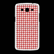 Coque Samsung Galaxy Grand2 Effet vichy rouge et blanc