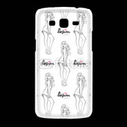 Coque Samsung Galaxy Grand2 Illustration fashion girl 3