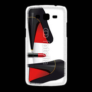 Coque Samsung Galaxy Grand2 Escarpins et tube de rouge à lèvres