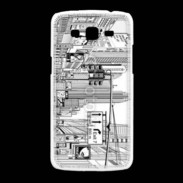 Coque Samsung Galaxy Grand2 Rue de New York en dessin noir et blanc