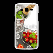 Coque Samsung Galaxy Grand2 Champagne et fraises