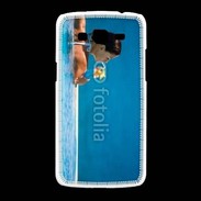 Coque Samsung Galaxy Grand2 Femme sirotant un cocktail face à la mer