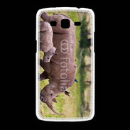Coque Samsung Galaxy Grand2 Rhinocéros et son petit