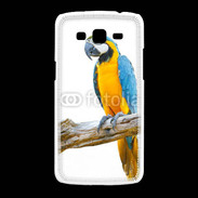 Coque Samsung Galaxy Grand2 Perroquet Macaw Bleu et jaune