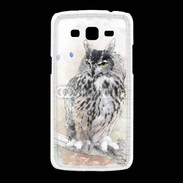 Coque Samsung Galaxy Grand2 hibou en aquarelle