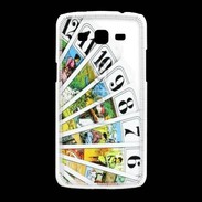 Coque Samsung Galaxy Grand2 Cartes de tarot sur fond blanc