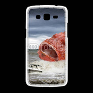 Coque Samsung Galaxy Grand2 Enorme poisson chassant bateau de pêcheurs