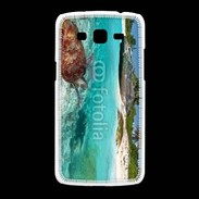 Coque Samsung Galaxy Grand2 Belle plage avec tortue