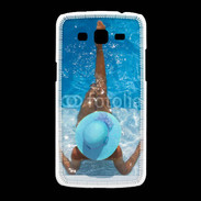 Coque Samsung Galaxy Grand2 Femme à la piscine