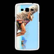 Coque Samsung Galaxy Grand2 Sieste contre un palmier sur la plage