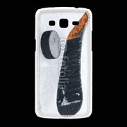Coque Samsung Galaxy Grand2 Crosse et palet de Hockey sur glace