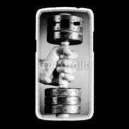 Coque Samsung Galaxy Grand2 Passion Musculation en noir et blanc