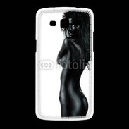 Coque Samsung Galaxy Grand2 Femme nue body painting noir et blanc 4