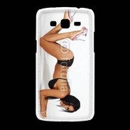 Coque Samsung Galaxy Grand2 Femme brune sexy avec talon aiguille
