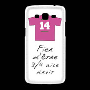 Coque Samsung Galaxy Grand2 3/4 aile droit Bonus offensif-défensif Blanc