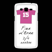 Coque Samsung Galaxy Grand2 3/4 arrière Bonus offensif-défensif Blanc