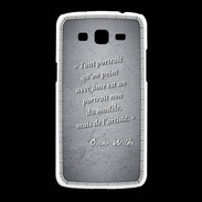 Coque Samsung Galaxy Grand2 Portrait Ame Noir Citation Oscar Wilde