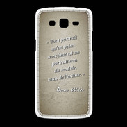 Coque Samsung Galaxy Grand2 Portrait Ame Sepia Citation Oscar Wilde