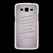 Coque Samsung Galaxy Grand2 Portrait Ame Rose Citation Oscar Wilde