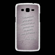 Coque Samsung Galaxy Grand2 Portrait Ame Violet Citation Oscar Wilde
