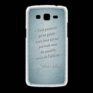 Coque Samsung Galaxy Grand2 Portrait Ame Turquoise Citation Oscar Wilde