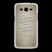 Coque Samsung Galaxy Grand2 Public génie Sepia Citation Oscar Wilde