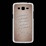 Coque Samsung Galaxy Grand2 Survie valeur Rouge Citation Oscar Wilde