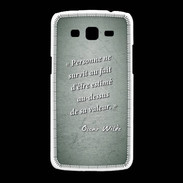 Coque Samsung Galaxy Grand2 Survie valeur Vert Citation Oscar Wilde