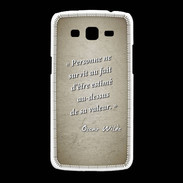 Coque Samsung Galaxy Grand2 Survie valeur Sepia Citation Oscar Wilde