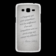 Coque Samsung Galaxy Grand2 Sympathiser Gris Citation Oscar Wilde