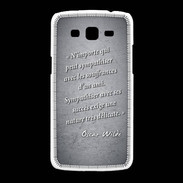 Coque Samsung Galaxy Grand2 Sympathiser Noir Citation Oscar Wilde