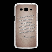 Coque Samsung Galaxy Grand2 Homme veut Rouge Citation Oscar Wilde
