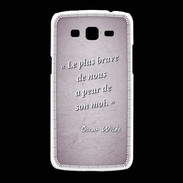 Coque Samsung Galaxy Grand2 Brave Rose Citation Oscar Wilde