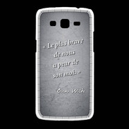 Coque Samsung Galaxy Grand2 Brave Noir Citation Oscar Wilde
