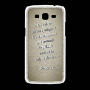 Coque Samsung Galaxy Grand2 Cynique Sepia Citation Oscar Wilde