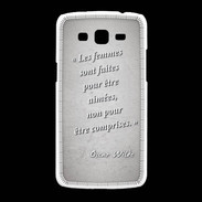 Coque Samsung Galaxy Grand2 Femmes comprises Gris Citation Oscar Wilde