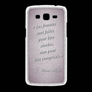 Coque Samsung Galaxy Grand2 Femmes comprises Rose Citation Oscar Wilde
