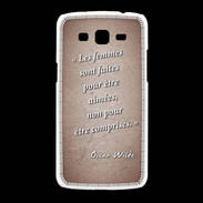 Coque Samsung Galaxy Grand2 Femmes comprises Rouge Citation Oscar Wilde
