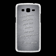 Coque Samsung Galaxy Grand2 Femmes comprises Noir Citation Oscar Wilde