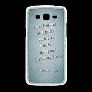 Coque Samsung Galaxy Grand2 Femmes comprises Turquoise Citation Oscar Wilde