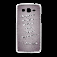 Coque Samsung Galaxy Grand2 Femmes comprises Violet Citation Oscar Wilde