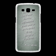 Coque Samsung Galaxy Grand2 Sagesse rêves Vert Citation Oscar Wilde