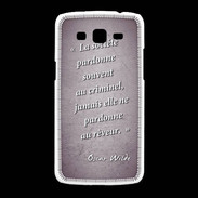Coque Samsung Galaxy Grand2 Société rêveur Violet Citation Oscar Wilde