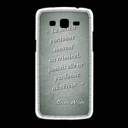 Coque Samsung Galaxy Grand2 Société rêveur Vert Citation Oscar Wilde