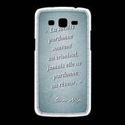 Coque Samsung Galaxy Grand2 Société rêveur Turquoise Citation Oscar Wilde